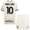 Original Trikotsatz AC Mailand Rafael Leao 10 4.trikot 2023-24 Weiße Für Kinder